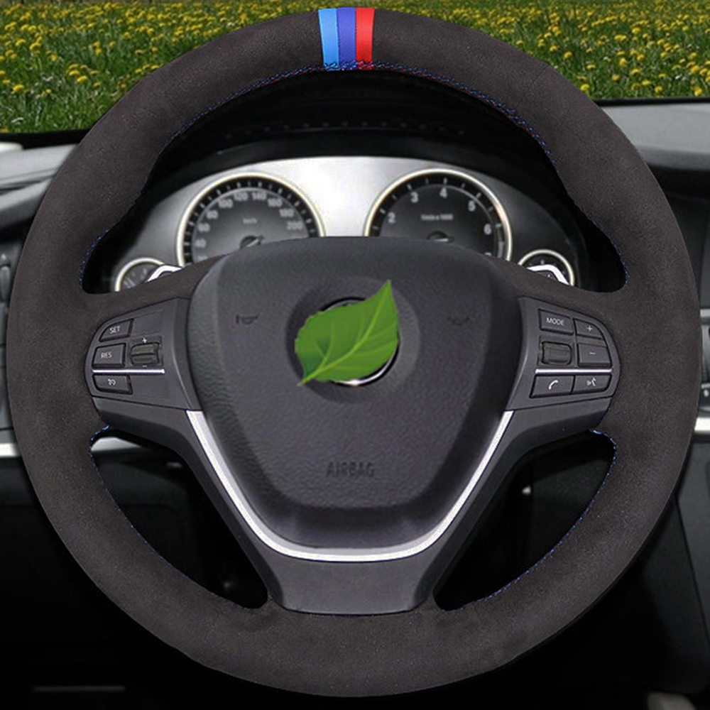 DIY Hand-stitched Non-slip Black Suede Car Steering Wheel Cover For BMW F20 F30 F31 F34 F21 F22 F23
DIY Hand-stitched Non-slip Black Suede Car Steering Wheel Cover For BMW F20 F30 F31 F34 F21 F22 F23
