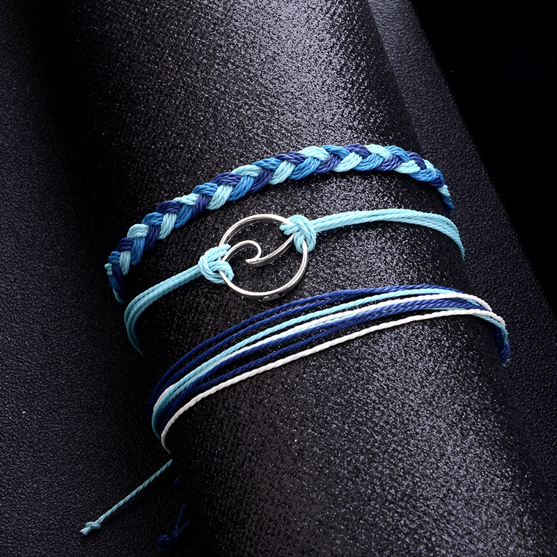 BYSPT 3pcs/set Retro Hand jewelry Bracelet Wave naval hand-weaving bracelet instant adjustable Jewelry
BYSPT 3pcs/set Retro Hand jewelry Bracelet Wave naval hand-weaving bracelet instant adjustable Jewelry