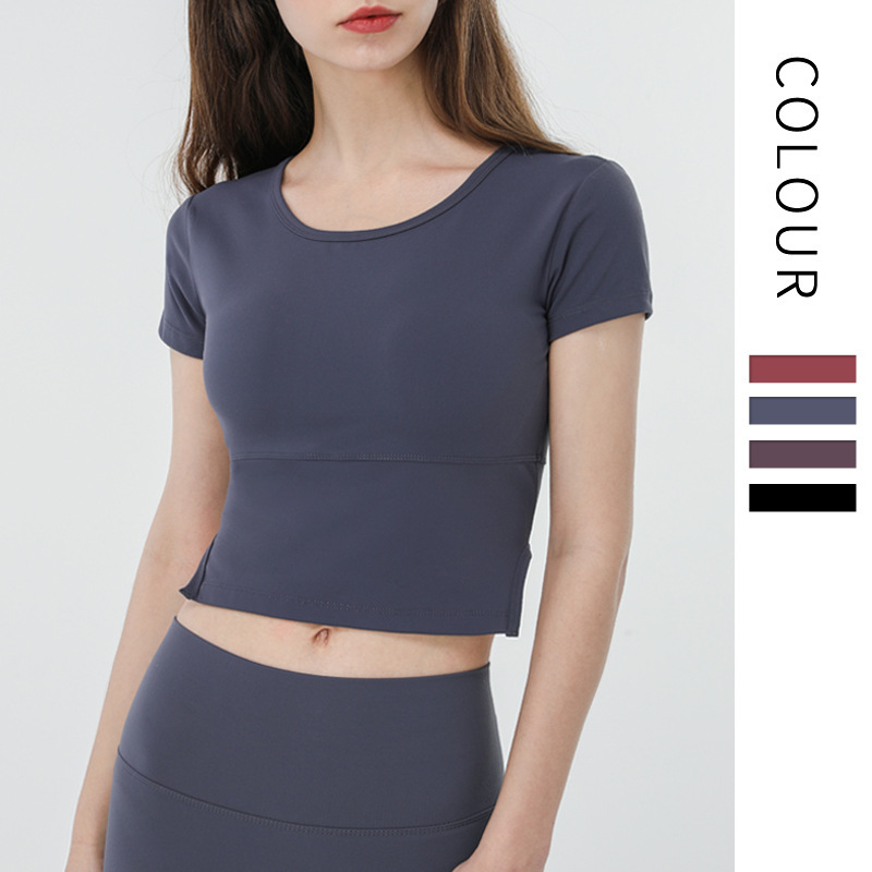 Short Sleeve T-shirt Women Running Gym Yoga Crop Top Female Breathable Quick Dry Sportwear Tops Energy Gym Exercise Crop Top, Purple
Short Sleeve T-shirt Women Running Gym Yoga Crop Top Female Breathable Quick Dry Sportwear Tops Energy Gym Exercise Crop Top, Purple