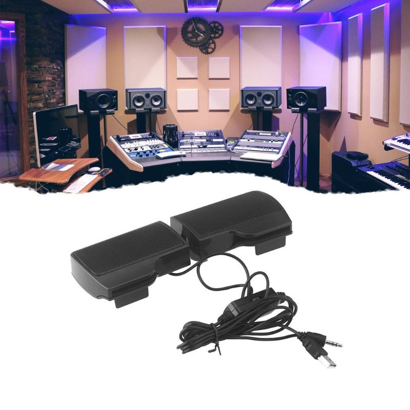 1 Pair Mini Portable Clipon USB Stereo Speakers line Controller Soundbar for Laptop Mp3 Phone Music Player PC with Clip
1 Pair Mini Portable Clipon USB Stereo Speakers line Controller Soundbar for Laptop Mp3 Phone Music Player PC with Clip