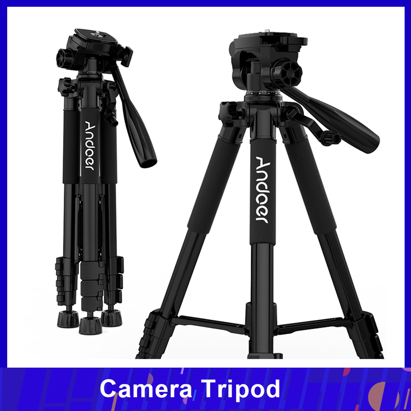 

Andoer TTT-663N 57.5inch Travel Lightweight Camera Tripod for Photography Video Shooting Support DSLR SLR Camcorder with Bag