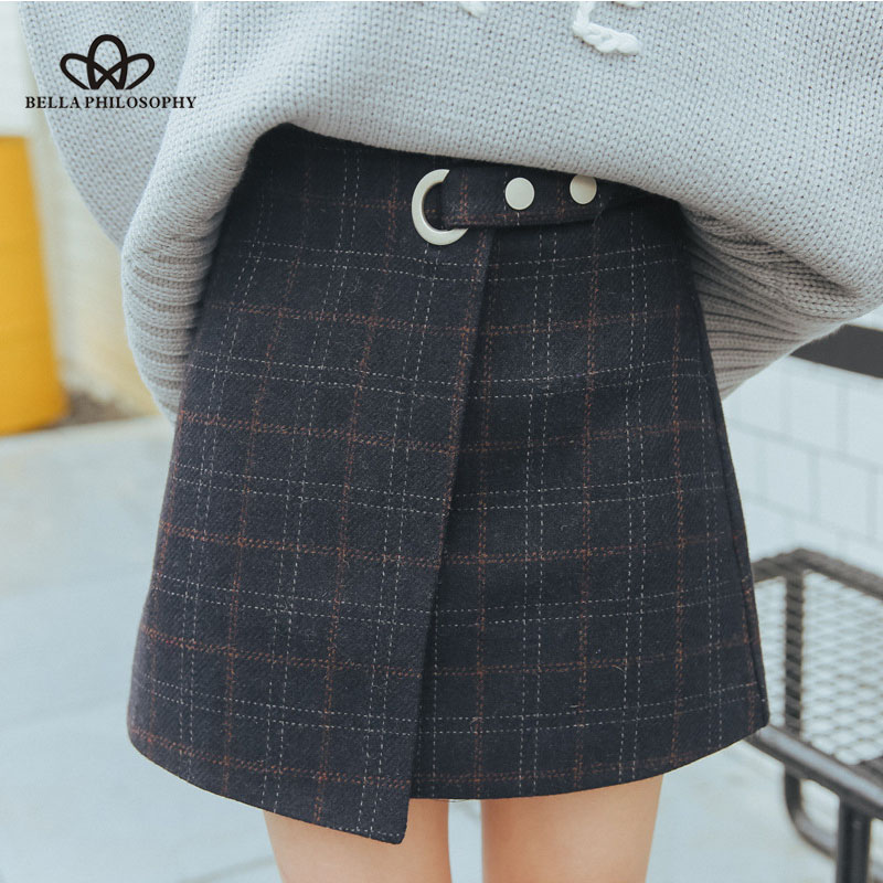 Herstory 2020 Spring Women Vintage High Waist Plaid Skirt Preppy Style A-Line Thickened Woolen Plaid Female Cute, Sk012qb2
Herstory 2020 Spring Women Vintage High Waist Plaid Skirt Preppy Style A-Line Thickened Woolen Plaid Female Cute, Sk012qb2