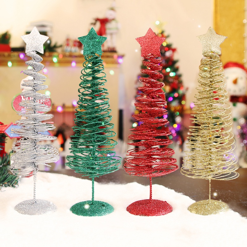 Artificial Mini Christmas Tree Tabletop Decoration Iron Crafts Window Restaurant Front Desk Store Ornaments Xmas Decoration 
Artificial Mini Christmas Tree Tabletop Decoration Iron Crafts Window Restaurant Front Desk Store Ornaments Xmas Decoration