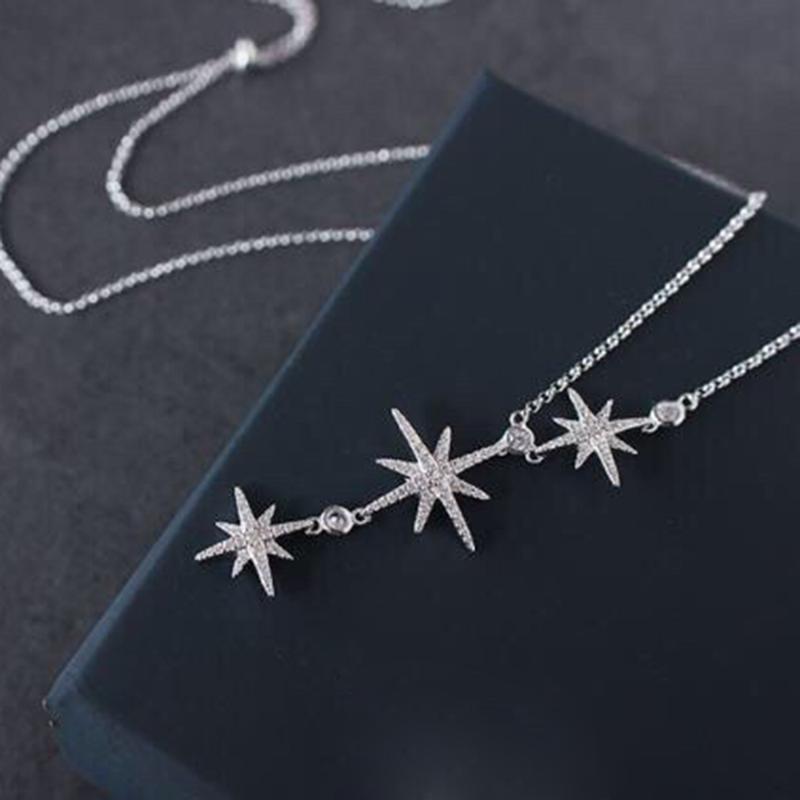High Fashion Luxury Sparkling Zircon Star Necklace For Women Party Wedding Crystal Gorgeous Pendant Chain Fine Jewelry Bijoux
High Fashion Luxury Sparkling Zircon Star Necklace For Women Party Wedding Crystal Gorgeous Pendant Chain Fine Jewelry Bijoux