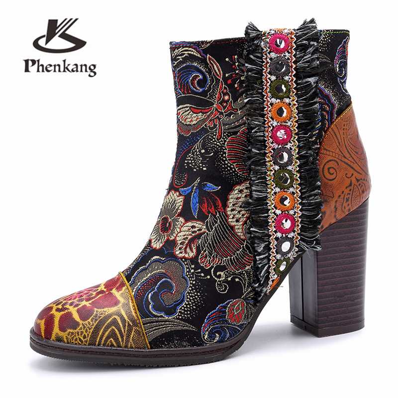 Women Winter Genuine leather Ankle Boots Motorcycle Boots Leather thick heel short thick heel shoes 2020 winter, Brown
Women Winter Genuine leather Ankle Boots Motorcycle Boots Leather thick heel short thick heel shoes 2020 winter, Brown