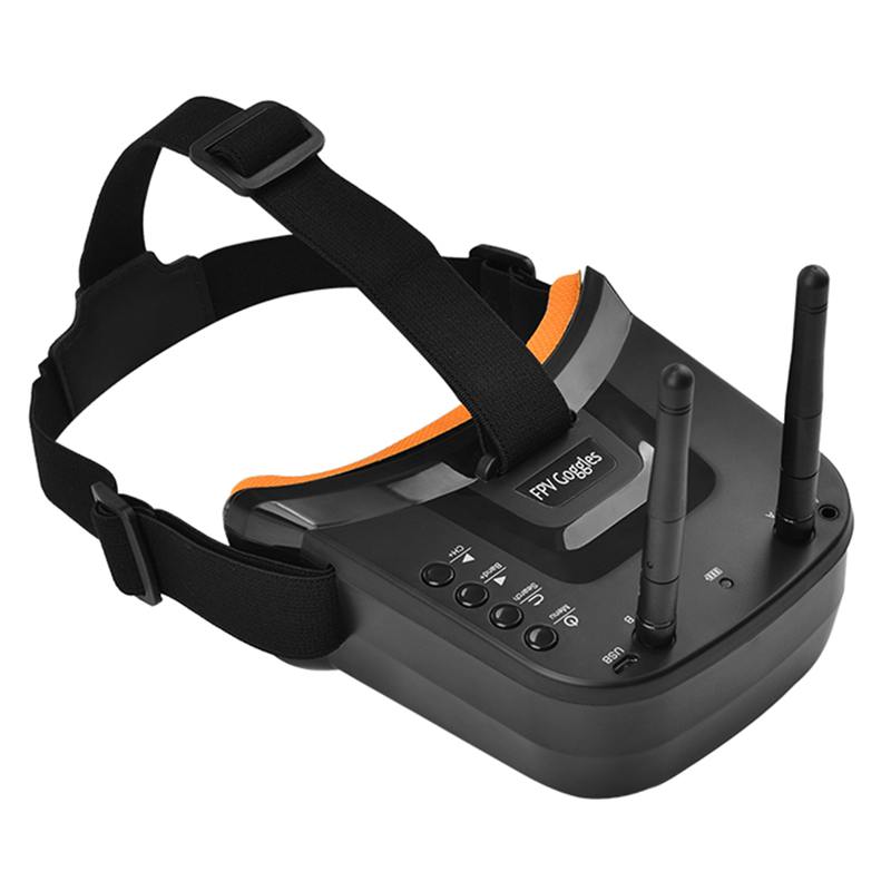 Mini FPV Goggles 3 inch 480x320 Display Double Antenna Reception 5.8G 40CH with Battery for RC FPV Racing Drone Quadcopter
Mini FPV Goggles 3 inch 480x320 Display Double Antenna Reception 5.8G 40CH with Battery for RC FPV Racing Drone Quadcopter
