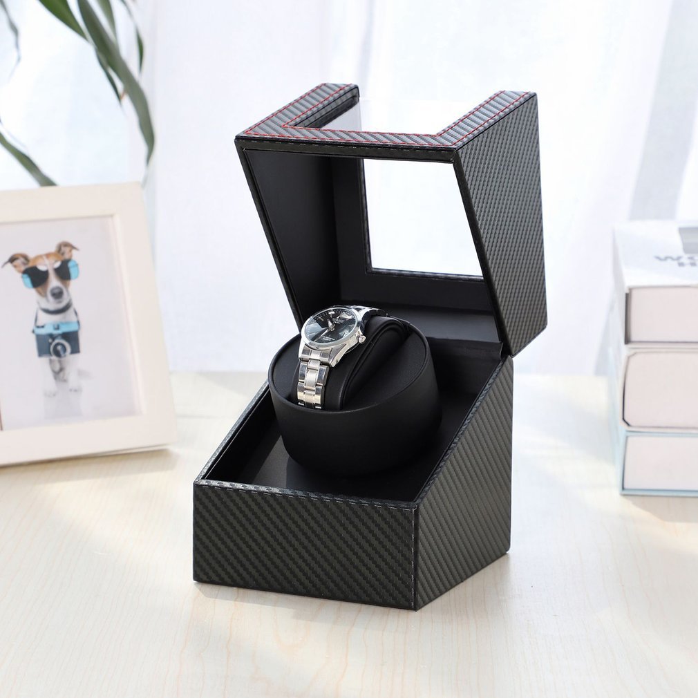 Carbon Motor Shaker Watch Winder Holder Display Automatic Mechanical Watch Winding Box Jewelry Automatic Watch EU/US/UK/AU 2020 CX200807