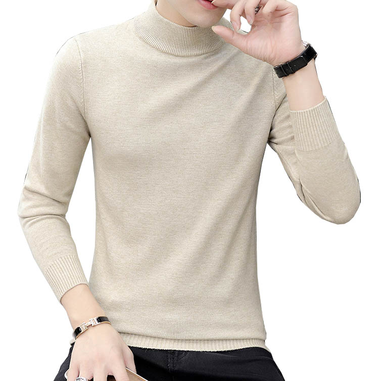 2020 Men Turtleneck Sweater Autumn Winter Solid Color Casual Sweater Men's Slim Fit Knitted Pullovers Bottoming Jumper, White
2020 Men Turtleneck Sweater Autumn Winter Solid Color Casual Sweater Men's Slim Fit Knitted Pullovers Bottoming Jumper, White