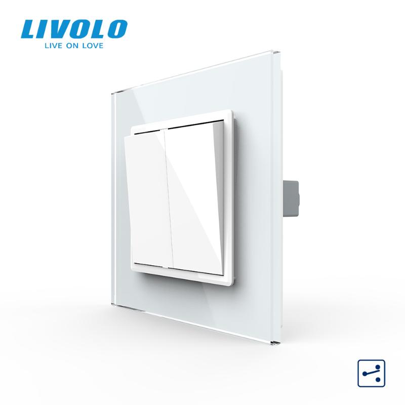 Livolo EU standard Luxury Crystal Glass Panel, Two Gangs,2 Way Push Button Home Wall Switch, C7K2S-11/12,no logo,key pad cross
Livolo EU standard Luxury Crystal Glass Panel, Two Gangs,2 Way Push Button Home Wall Switch, C7K2S-11/12,no logo,key pad cross