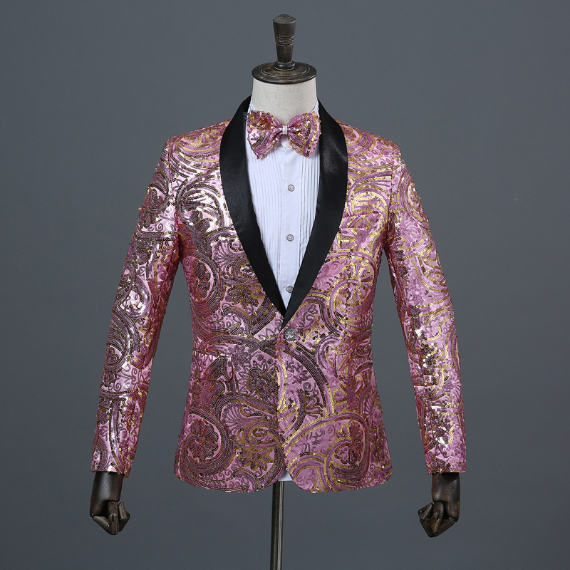Mens Clothing Casual sequin Coat Blazer Men glitter Fit Dress Blue Blazers Suits Street wear Stage Costumes For Singers Mens, As picture
Mens Clothing Casual sequin Coat Blazer Men glitter Fit Dress Blue Blazers Suits Street wear Stage Costumes For Singers Mens, As picture