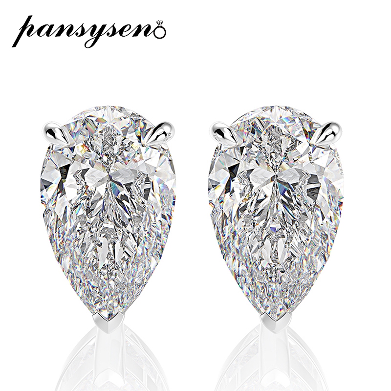 PANSYSEN Sparking 5x8MM Created Moissanite Solid 925 Silver Studs Earrings for Women Classic Wedding Engagement Jewelry Earring
PANSYSEN Sparking 5x8MM Created Moissanite Solid 925 Silver Studs Earrings for Women Classic Wedding Engagement Jewelry Earring