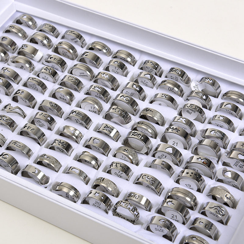 Fashion hollow silver color Stainless steel rings for men womens mix animal love jesus etc style size 17mm to 21mm band rings
Fashion hollow silver color Stainless steel rings for men womens mix animal love jesus etc style size 17mm to 21mm band rings