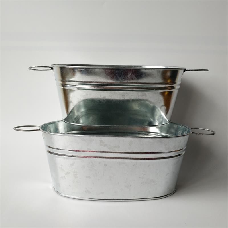 D25XH10.5CM Metal Planter Oval shape Galvanised Decorative IRON Food Storage Container for HOME and Garden Wholesale
D25XH10.5CM Metal Planter Oval shape Galvanised Decorative IRON Food Storage Container for HOME and Garden Wholesale
