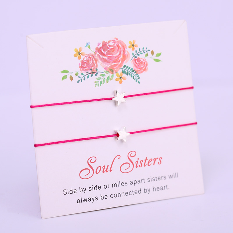 A SET) Heart Star Soul Sisters Adjustable Bracelets Mother Daughter Best Friends Lover Women Girl Couple Fashion Jewelry
A SET) Heart Star Soul Sisters Adjustable Bracelets Mother Daughter Best Friends Lover Women Girl Couple Fashion Jewelry