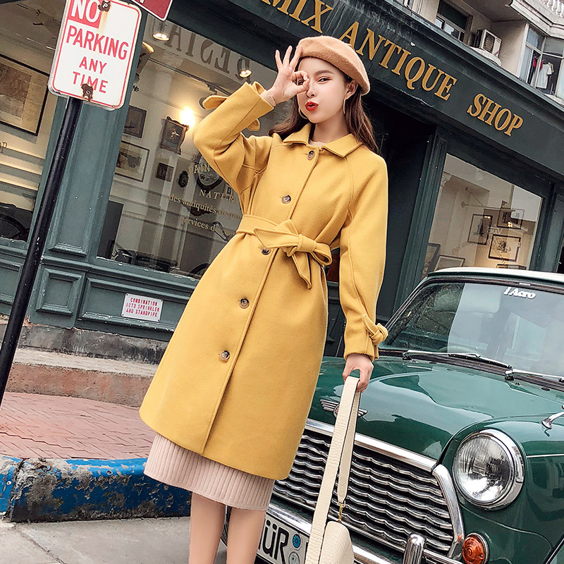 iClosam Korean Winter Long Women Wool Overcoat Elegant Office Ladies Outwear Loose Single-breasted Long Sleeve Coat with Belt, Black
iClosam Korean Winter Long Women Wool Overcoat Elegant Office Ladies Outwear Loose Single-breasted Long Sleeve Coat with Belt, Black