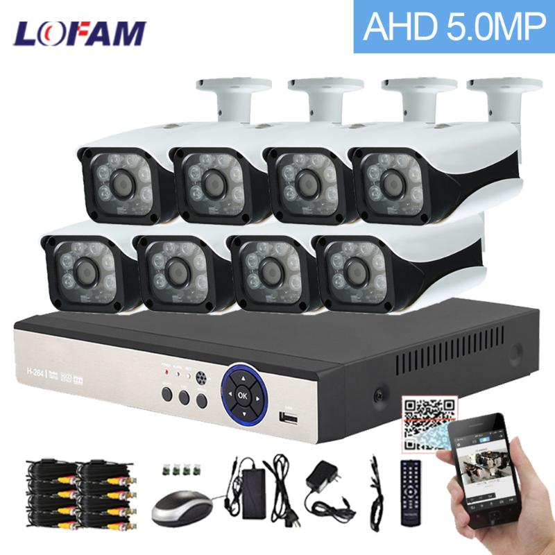 LOFAM CCTV System 8CH AHD 5MP N 3G WIFI DVR NVR Security Camera System Outdoor Waterproof Video Surveillance CCTV Camera Kit 8CH
LOFAM CCTV System 8CH AHD 5MP N 3G WIFI DVR NVR Security Camera System Outdoor Waterproof Video Surveillance CCTV Camera Kit 8CH