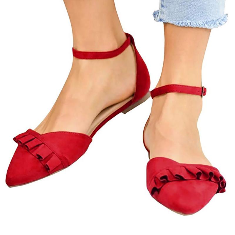Women Flat Sandals Ladies Fashion Pointed Toe Flat Solid Casual Loafers Single Shoes High Quality Woman Ankle Strap Footwear, Black
Women Flat Sandals Ladies Fashion Pointed Toe Flat Solid Casual Loafers Single Shoes High Quality Woman Ankle Strap Footwear, Black