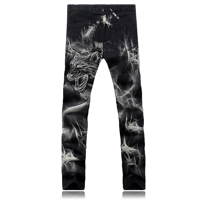 Hot sale 2020 New Men's clothing GD Hair Stylist Fashion personality Printed jeans plus size trousers costumes, Black
Hot sale 2020 New Men's clothing GD Hair Stylist Fashion personality Printed jeans plus size trousers costumes, Black