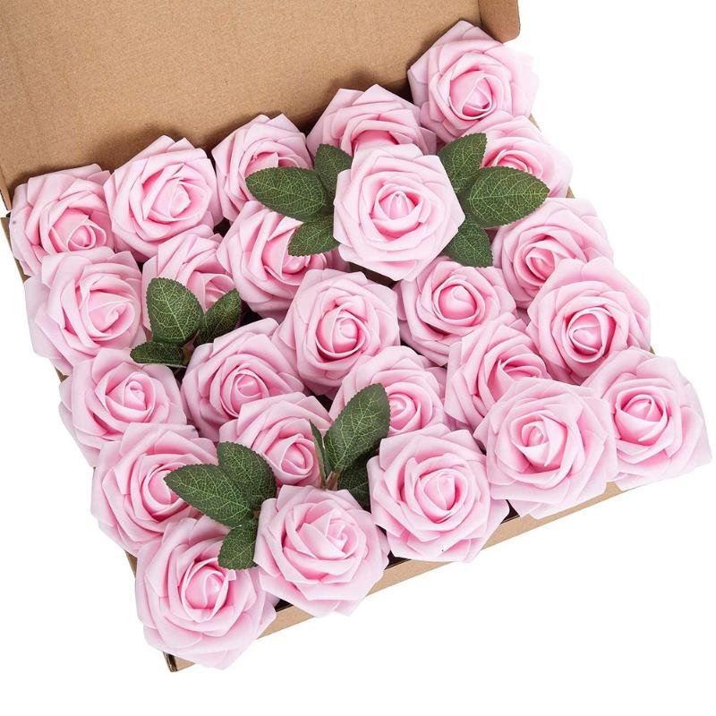 25pcs Flower Foam Rose Roses Flower Heads with Stem for DIY Wedding Bouquets Centerpieces Arrangements Party Home Decor, Blue
25pcs Flower Foam Rose Roses Flower Heads with Stem for DIY Wedding Bouquets Centerpieces Arrangements Party Home Decor, Blue
