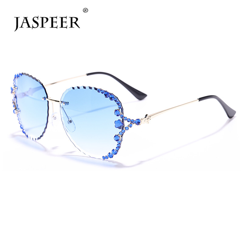 JASPEER Fashion Rimless Pilot Sunglasses Women Design Vintage Diamond Gradient Wave Frame Sun Glasses Female UV400
JASPEER Fashion Rimless Pilot Sunglasses Women Design Vintage Diamond Gradient Wave Frame Sun Glasses Female UV400