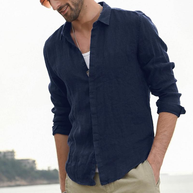 2020 New Fashion Men Shirts Cardigan Cotton And Linen Wrinkle Cardigan Long Sleeve Top Blouses Men Button Solid Formal Shirts, Black
2020 New Fashion Men Shirts Cardigan Cotton And Linen Wrinkle Cardigan Long Sleeve Top Blouses Men Button Solid Formal Shirts, Black