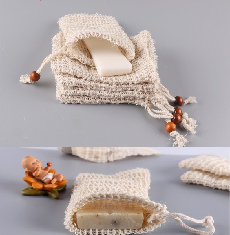 Natural Exfoliating Mesh Soap Saver Sisal Soap Saver Bag Pouch Holder For Shower Bath Foaming And Drying WCW994 от DHgate WW