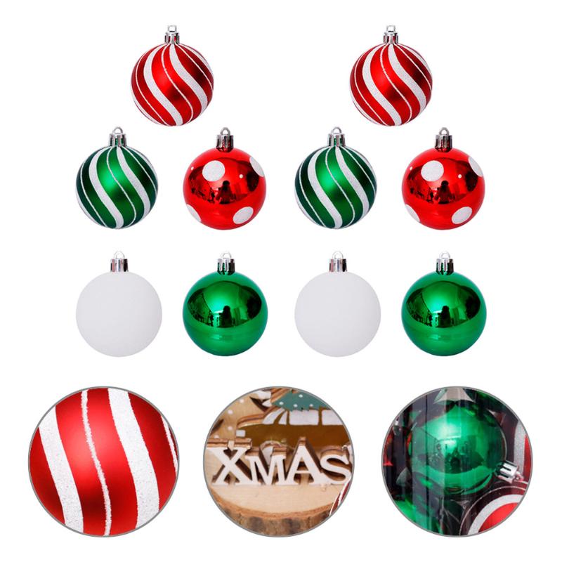30pcs Christmas Tree Decoration Colored Drawing Ball Home Decor (Green+Red
30pcs Christmas Tree Decoration Colored Drawing Ball Home Decor (Green+Red