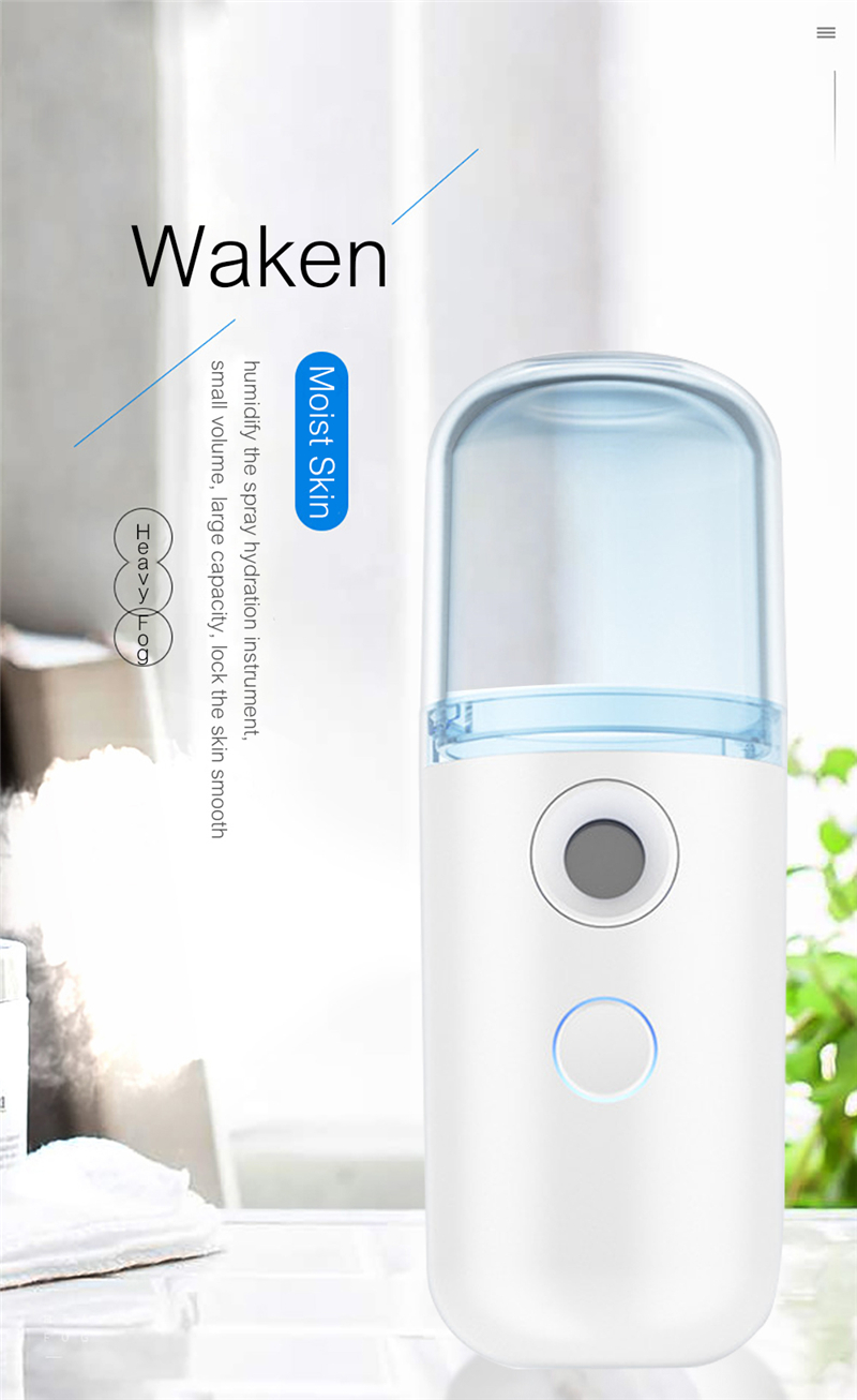 Portable Hydrating Sprayer Beauty Spray Apparatus Humidifier Rechargeable Nano Spray Hydrating Apparatus Cold Spray Apparatus With Package