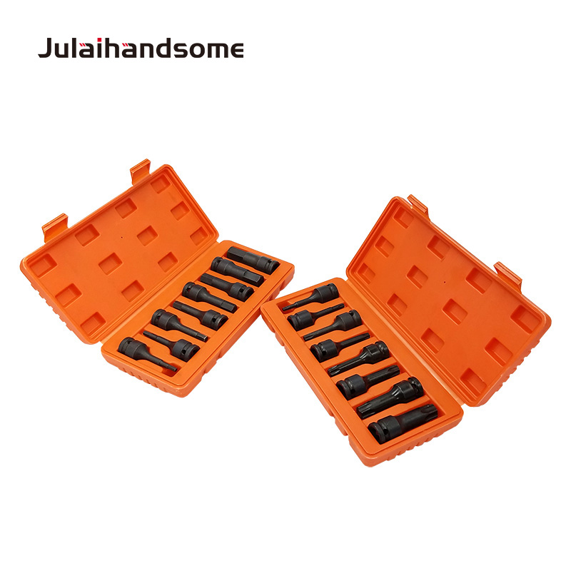 8PCS 1/2 Inch Impact Drive Hex Socket Set H5-H19/Torx Socket Wrench T30-T80 Hand Tool Set
8PCS 1/2 Inch Impact Drive Hex Socket Set H5-H19/Torx Socket Wrench T30-T80 Hand Tool Set