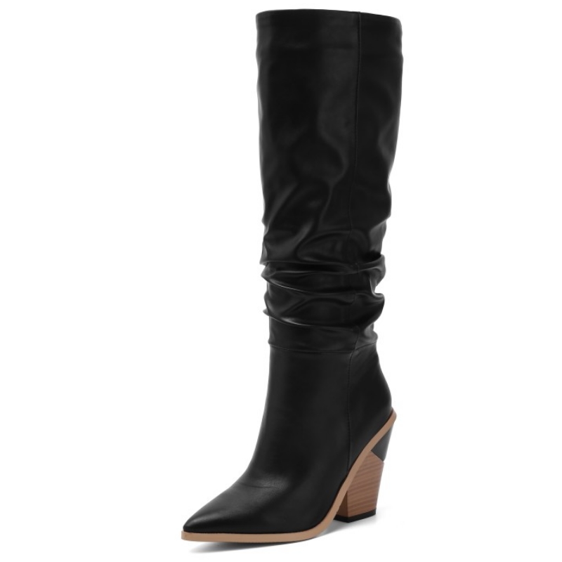 fanyuan 2020 Hot Brand knee high boots women pointed toe thick high heels autumn winter boots solid colors dress shoes woman, Black
fanyuan 2020 Hot Brand knee high boots women pointed toe thick high heels autumn winter boots solid colors dress shoes woman, Black