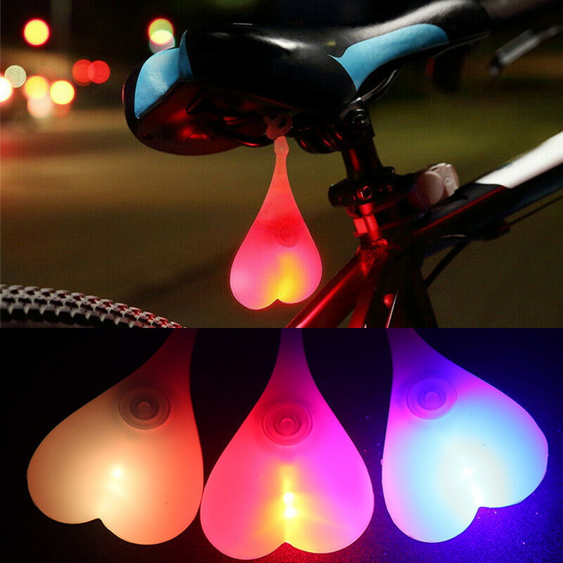 Safety Warning Light Lamp Waterproof Silicone Bike Heart Lamp Night Cycling Rear Seat Back Lights Creative Bike Tail Light
Safety Warning Light Lamp Waterproof Silicone Bike Heart Lamp Night Cycling Rear Seat Back Lights Creative Bike Tail Light