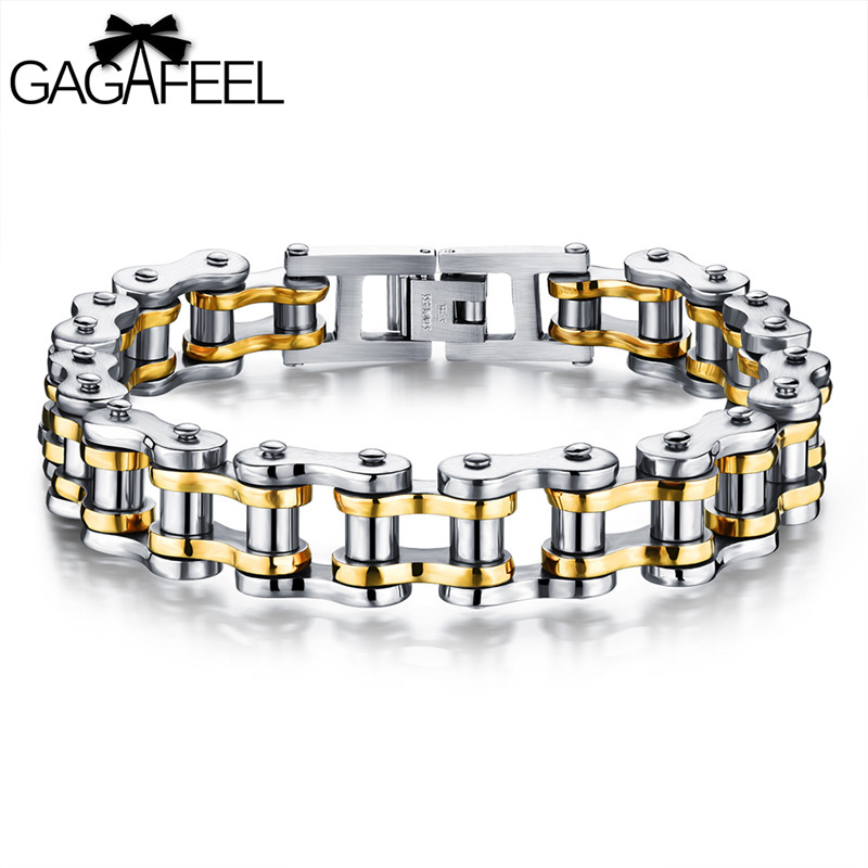 GAGAFEEL Men's Bracelets & Bangles Man Biker Bicycle Motorcycle Chain Fashion 4 Color 316L Stainless Steel Jewelry JM781J Hot
GAGAFEEL Men's Bracelets & Bangles Man Biker Bicycle Motorcycle Chain Fashion 4 Color 316L Stainless Steel Jewelry JM781J Hot