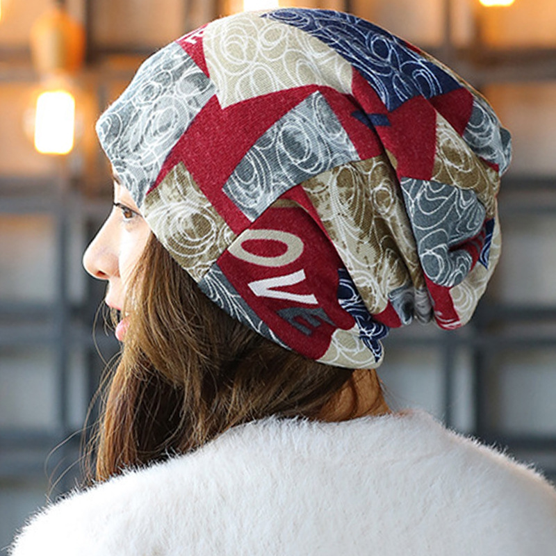 Colorful LOVE Baggy Beanie Hat Winter Warm Gorro for Women Hip-Hop Female Hat & Scarf Multifunction Ladies Slouchy Baggy Beanies, Blue
Colorful LOVE Baggy Beanie Hat Winter Warm Gorro for Women Hip-Hop Female Hat & Scarf Multifunction Ladies Slouchy Baggy Beanies, Blue
