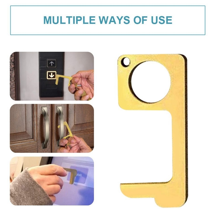 METAL EDC No Contact Door Opener Button Pusher Keychain Key Chain Door Closer Tool No-Touch Button Tool New Arrivals
METAL EDC No Contact Door Opener Button Pusher Keychain Key Chain Door Closer Tool No-Touch Button Tool New Arrivals