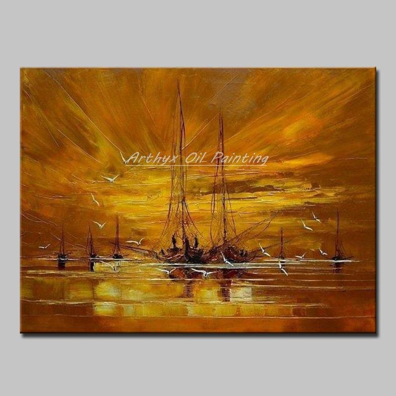 Arthyx Art Hand Painted Palette Knife Boat Landscape Oil Paintings on Canvas Abstract Posters Wall Picture For Living Home Decor
Arthyx Art Hand Painted Palette Knife Boat Landscape Oil Paintings on Canvas Abstract Posters Wall Picture For Living Home Decor