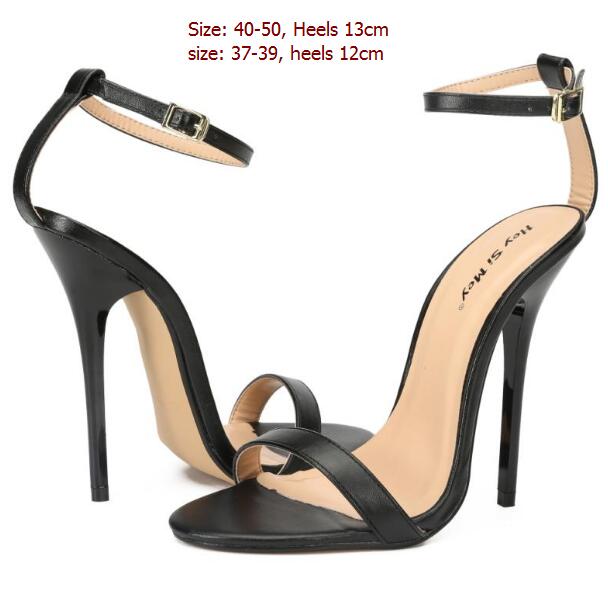 ladies fashion shoes Leather buckled ankle strap Sandals Open toe pumps stiletto heels 13cm plus size 48 47 46 45 44 43 42 41, Black
ladies fashion shoes Leather buckled ankle strap Sandals Open toe pumps stiletto heels 13cm plus size 48 47 46 45 44 43 42 41, Black