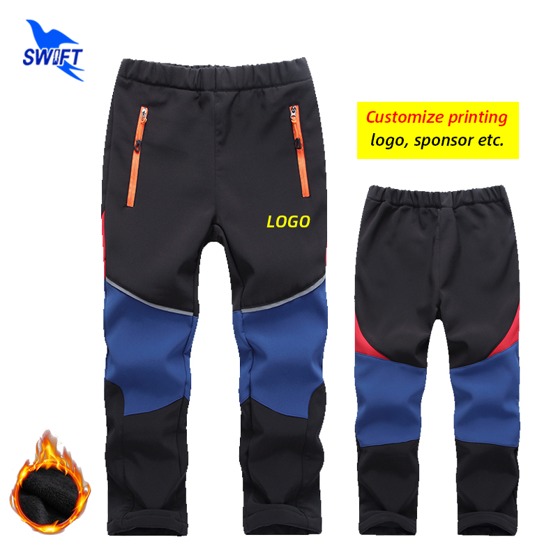 Customize LOGO Winter Fleece Kids Waterproof Softshell Pants Boys Girls Windproof Sportswear Outdoor Hiking Camping Ski Trousers, Red wine red
Customize LOGO Winter Fleece Kids Waterproof Softshell Pants Boys Girls Windproof Sportswear Outdoor Hiking Camping Ski Trousers, Red wine red