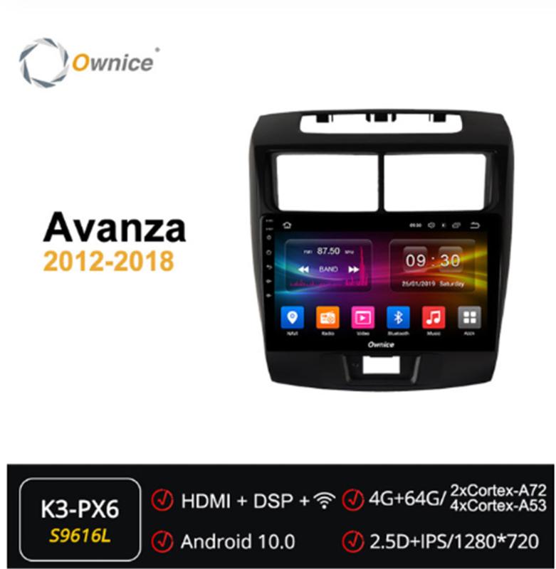 Ownice Android 10.0 2din Car DVD Radio Player navigation GPS ForToyota avanza 2012 - 2020 DSP 4G LTE SPDIF Multimedia
Ownice Android 10.0 2din Car DVD Radio Player navigation GPS ForToyota avanza 2012 - 2020 DSP 4G LTE SPDIF Multimedia