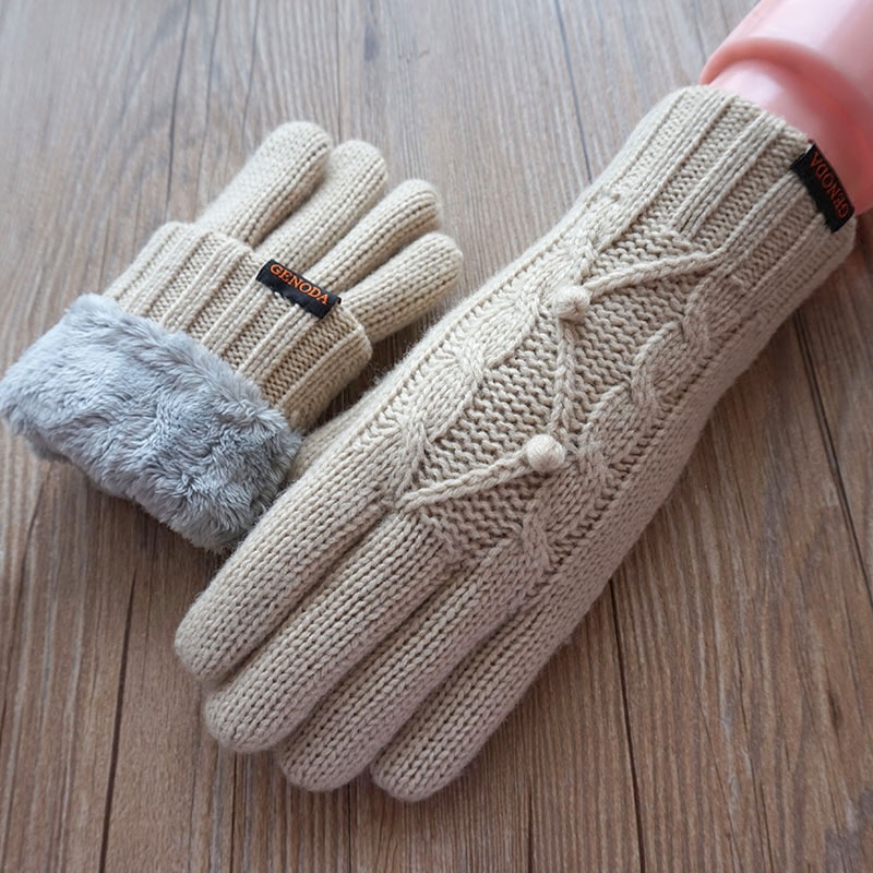 New Arrivial Women Gloves Autumn Winter Warm Wool Mittens Gloves For Ladies Fashion Knitted Velvet Touch Screen Female
New Arrivial Women Gloves Autumn Winter Warm Wool Mittens Gloves For Ladies Fashion Knitted Velvet Touch Screen Female