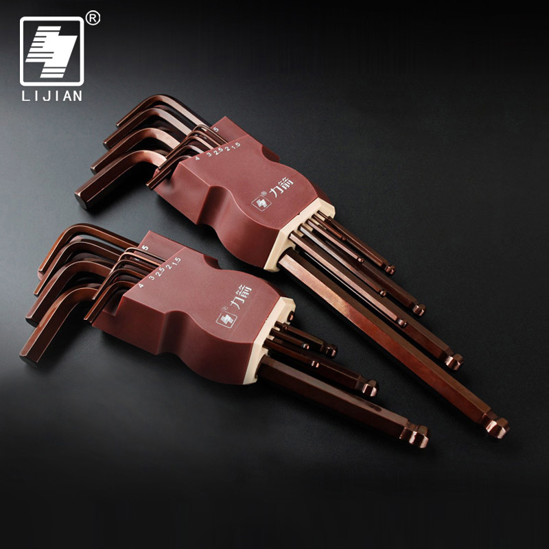 LIJIAN 9PCS S2 allen key Metric/British Type Hex Wrench Set Ball Ended Alex Spanner Hexagonal Wrench Set
LIJIAN 9PCS S2 allen key Metric/British Type Hex Wrench Set Ball Ended Alex Spanner Hexagonal Wrench Set