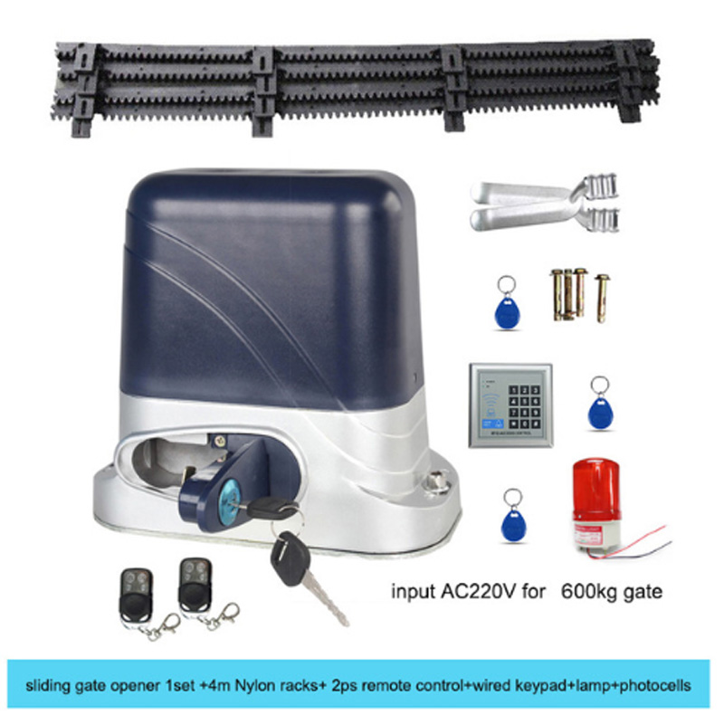Automatic Sliding Gate Opener with Nylon racks 4m Hardware Sliding Driveway Security Kit Optional
Automatic Sliding Gate Opener with Nylon racks 4m Hardware Sliding Driveway Security Kit Optional