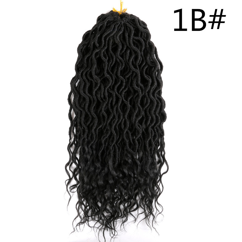 Long Wavy Faux Locs Crochet Hair with Curly Ends 18 inches 70g Synthetic Hair Extension For African Women High Temperature Fiber, 33#
Long Wavy Faux Locs Crochet Hair with Curly Ends 18 inches 70g Synthetic Hair Extension For African Women High Temperature Fiber, 33#