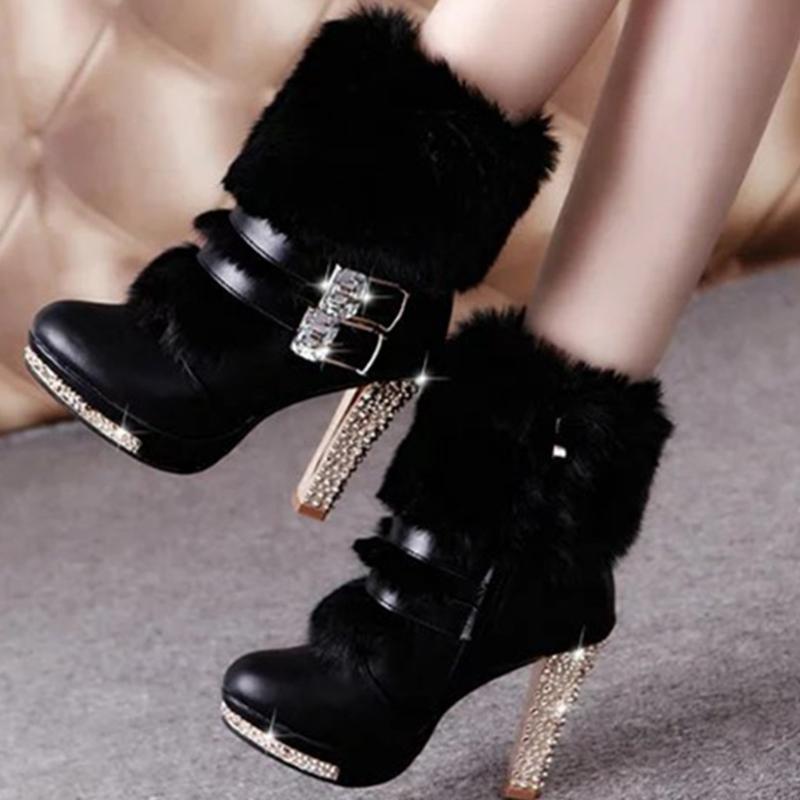 SARAIRIS High Heels Winter Shoes women bling Fashion Sexy Elegant Lady Platform Warm Fur Party Ankle Boots Snow Boots, Black
SARAIRIS High Heels Winter Shoes women bling Fashion Sexy Elegant Lady Platform Warm Fur Party Ankle Boots Snow Boots, Black