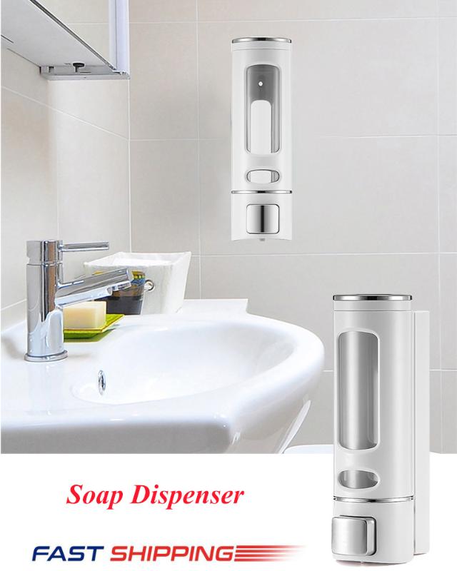 400ml Soap Dispenser Wall-Mount Shower Bath Shampoo Dispenser Liquid Soap Container Bathroom Accessories Fast Shipping
400ml Soap Dispenser Wall-Mount Shower Bath Shampoo Dispenser Liquid Soap Container Bathroom Accessories Fast Shipping