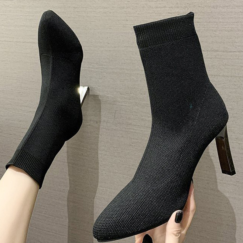 2020 Women Fashion 9cm High Heels Boots Stretch Sock Ankle Boots Sexy Cheap Nightclub Fetish Low Heels Quality Jeans Shoes, Khaki
2020 Women Fashion 9cm High Heels Boots Stretch Sock Ankle Boots Sexy Cheap Nightclub Fetish Low Heels Quality Jeans Shoes, Khaki