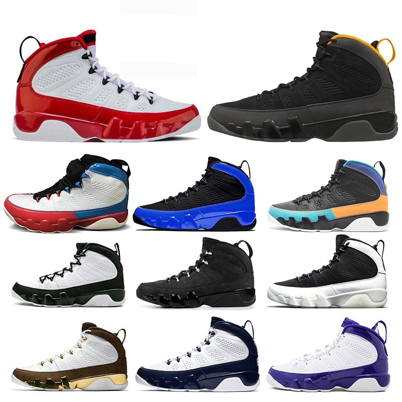 New Arrival University Gold 9 9s Racer Blue Chameleon Basketball Shoes Gym Red Bred UNC Space Jam Anthracite Mens Trainers zapatos Sneakers
New Arrival University Gold 9 9s Racer Blue Chameleon Basketball Shoes Gym Red Bred UNC Space Jam Anthracite Mens Trainers zapatos Sneakers