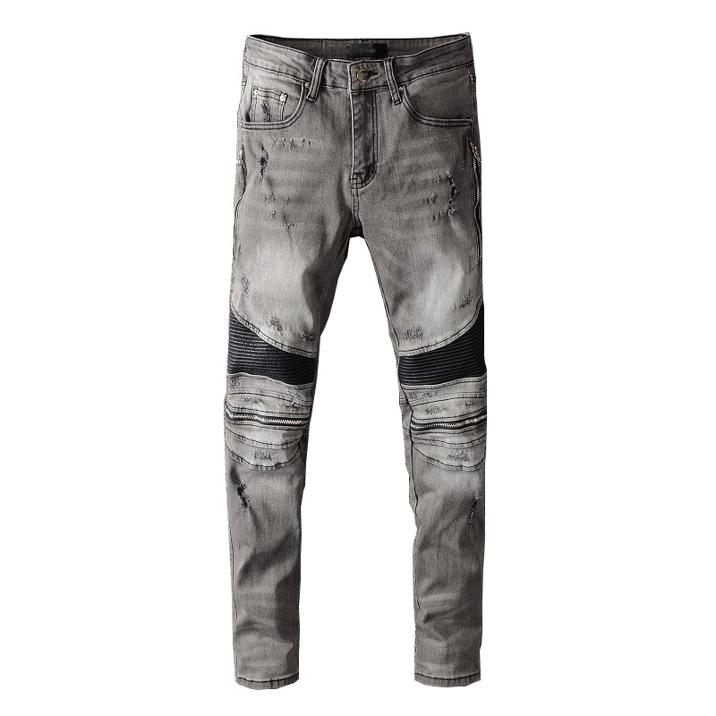 New Mens High Street Ripped Jeans Pants Patchwork Grey Denim Trousers For Male Hip Hop Streetwear
New Mens High Street Ripped Jeans Pants Patchwork Grey Denim Trousers For Male Hip Hop Streetwear