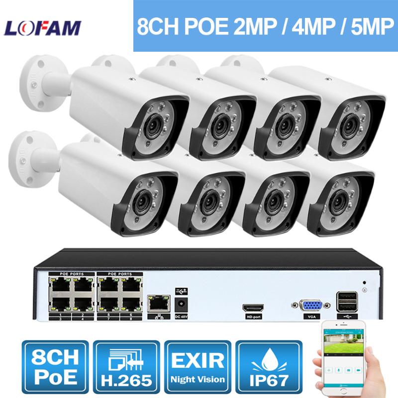 LOFAM 5MP 4MP 2MP POE NVR CCTV System 8CH Outdoor Waterproof IR Night Vision POE IP Camera Video Security Surveillance Kit H.265
LOFAM 5MP 4MP 2MP POE NVR CCTV System 8CH Outdoor Waterproof IR Night Vision POE IP Camera Video Security Surveillance Kit H.265