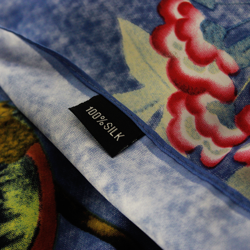 2021 Hair Wrap Head Scarf 130 Sauqre Silk Scarf Top Animal Printed Bandana Vintage Neck Foulard Femme Headwrap Versatile Accessory