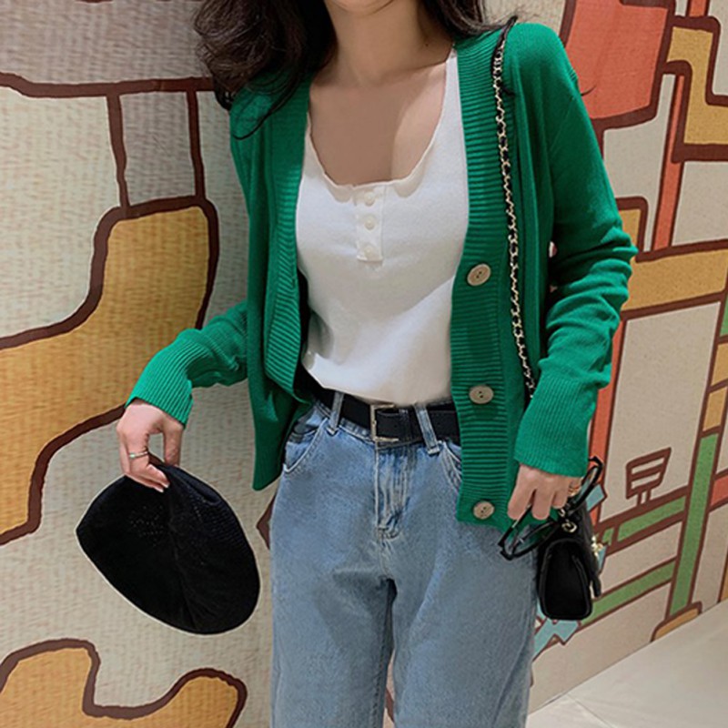 Blackday Hot Women knitting Sweater Fashion Simple Button Solid Color Knit Short Cardigan Long Sleeve Casual Warm Loose Sweaters Hot, Black
Blackday Hot Women knitting Sweater Fashion Simple Button Solid Color Knit Short Cardigan Long Sleeve Casual Warm Loose Sweaters Hot, Black